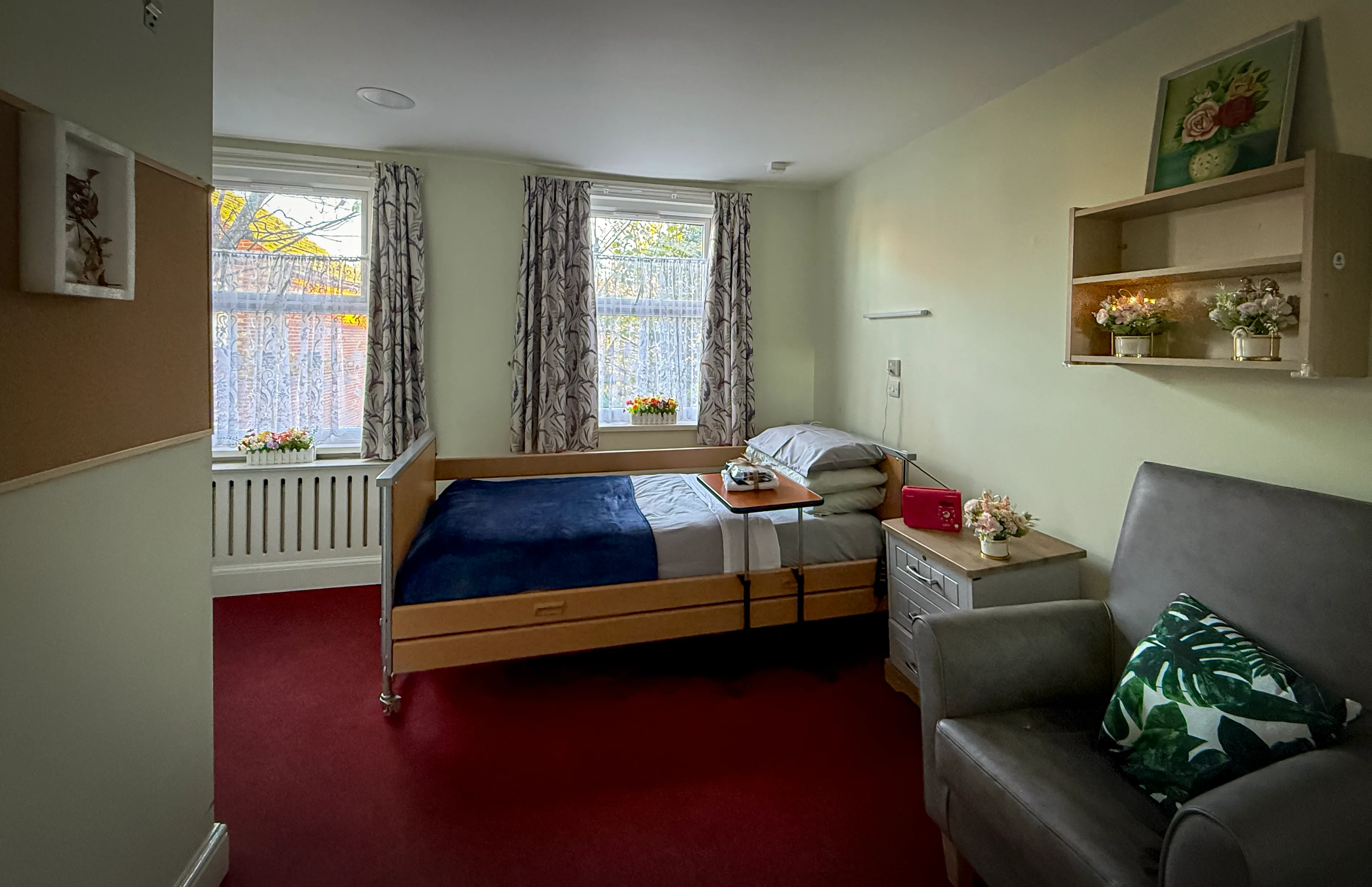 Premium bedroom interior showing cozy private layout